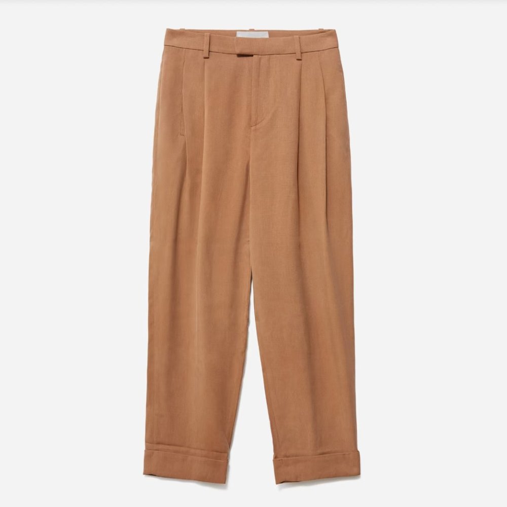 NWT Everlane The Put-Together Pleat Pant Toasted Coconut